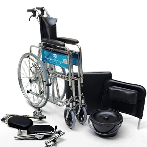 GC Reclining Commode Wheelchair Model: SS 608