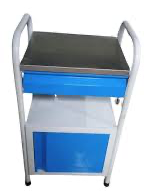 Hospital Steel Bedside Locker with Stainless Steel Top โ Drawer & Cabinet Storage