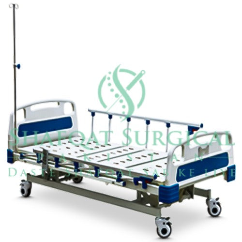 3-Function Electric Hospital Bed SS Care | Motorized Patient Care Bed for ICU, Home & Clinic Use
