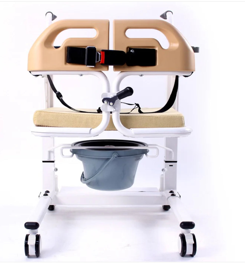 Imported Patient Lift – Transfer Commode Wheelchair 7600LQ Seat | 3-in-1 Comfortable Design