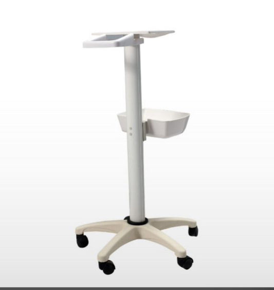 Monitor Trolley Stand – Portable Medical Monitor Cart with Utility Tray & Wheels