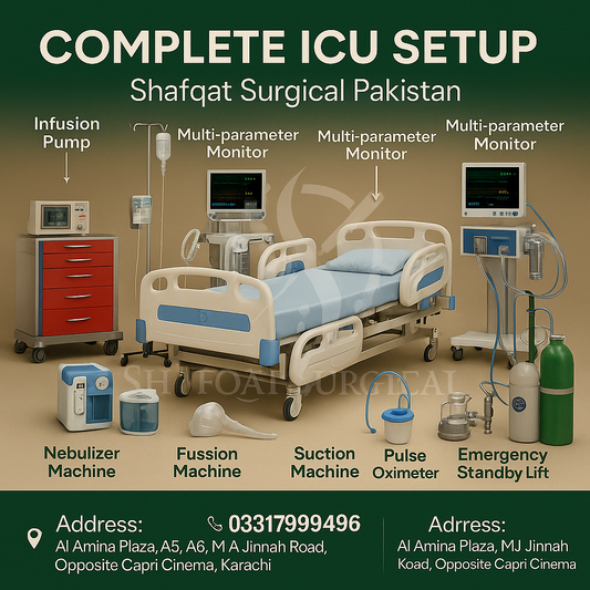 Complete ICU Setup in Pakistan | Hospital ICU Equipment with Patient Monitors, ICU Bed & Oxygen Support