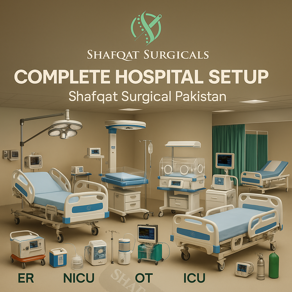 Complete ICU Setup in Pakistan | Hospital ICU Equipment with Patient Monitors, ICU Bed & Oxygen Support