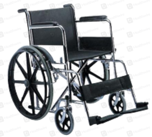 Standard Manual Wheelchair – Foldable, Durable & Lightweight | KY809B Model Free Delivery