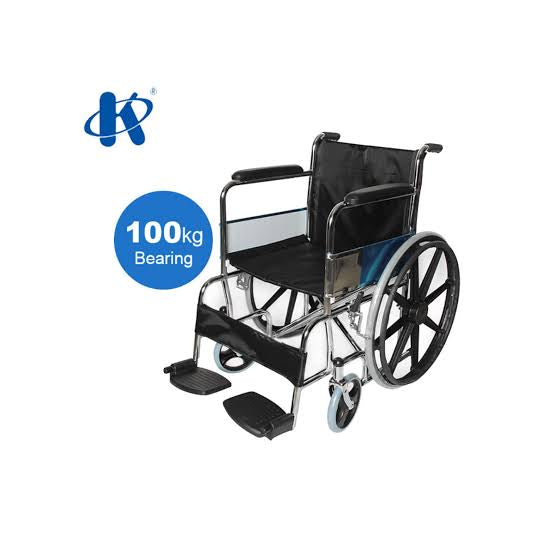 Standard Manual Wheelchair – Foldable, Durable & Lightweight | KY809B Model Free Delivery