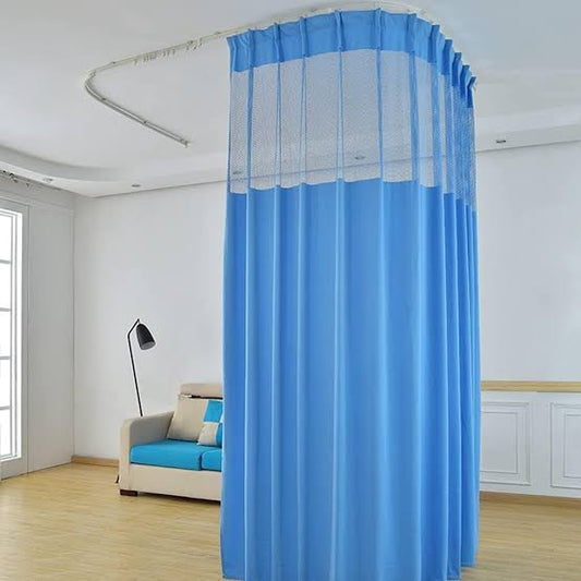 Hospital Privacy Curtain with Track – Anti-Bacterial Medical Partition Curtain for ICU, OT & Wards