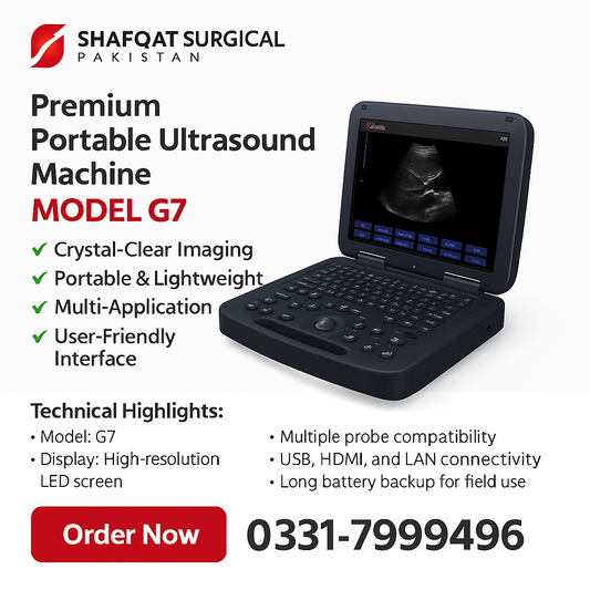 Premium Portable Ultrasound Machine – Model G7 | High-Resolution Imaging for Accurate Diagnosis