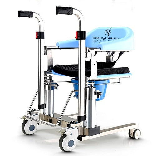 SS Hydraulic Patient Transfer Chair Lift Multifunctional Wheelchair