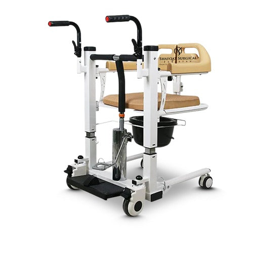 Transfer Wheelchair Hydraulic Imported Multi-Function Patient Lift |Commode, Shower Bedridden Patients