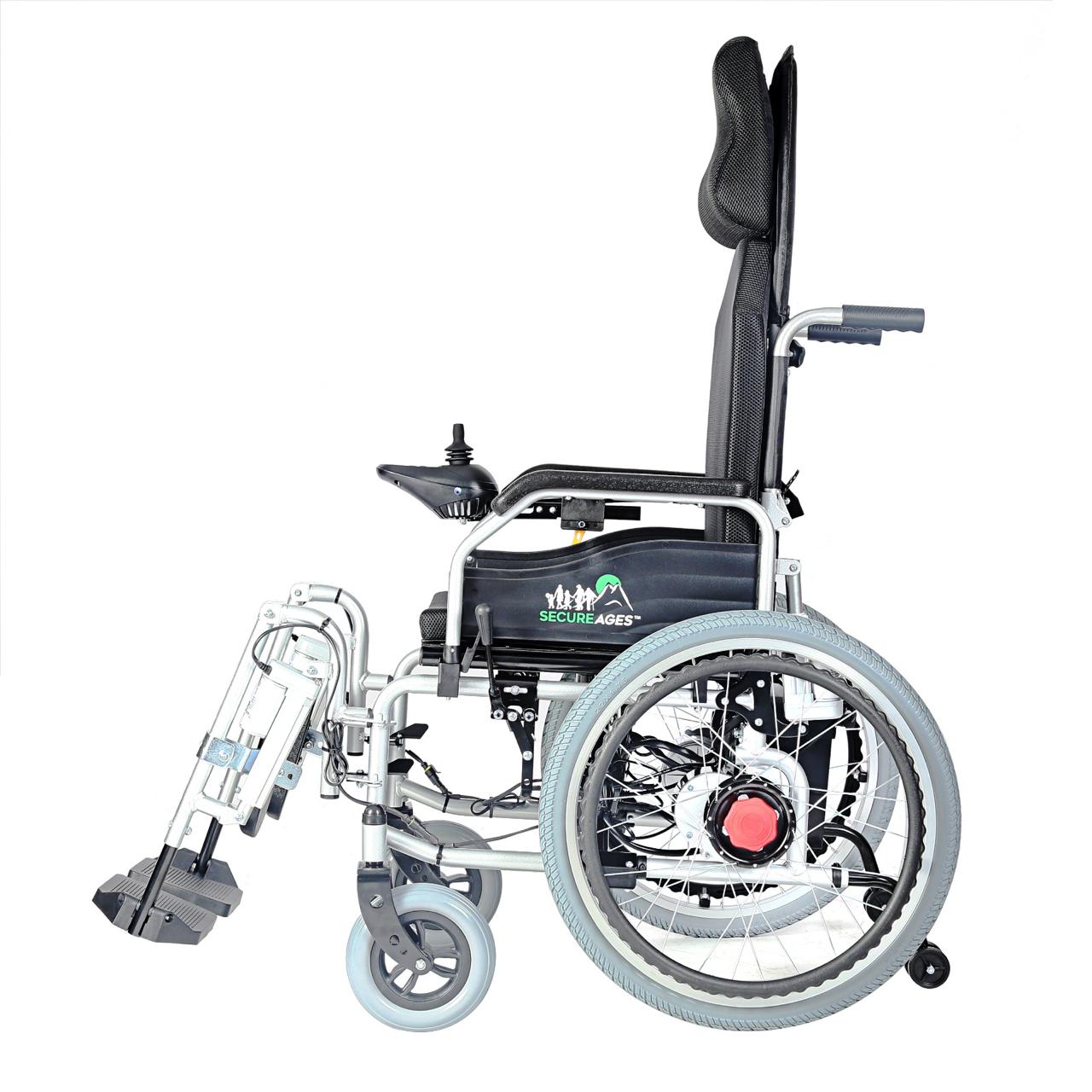 Secure Ages Electric Wheelchair – Reclining &amp; Power Assist